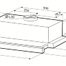 Krona steel KAMILLA 600 GLASS WHITE вытяжка кухонная