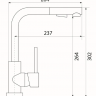 Longran Impact LM2182 Colorado granite выдв. лейка смеситель