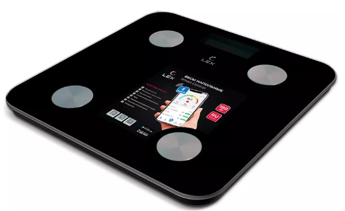 Lex LXBS 9002 черные весы напольные