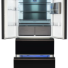 Hyundai CM55043F черное стекло холодильник трехкамерный