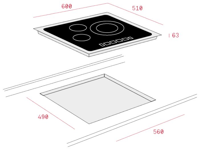Teka TZ 6315 электрическая варочная панель