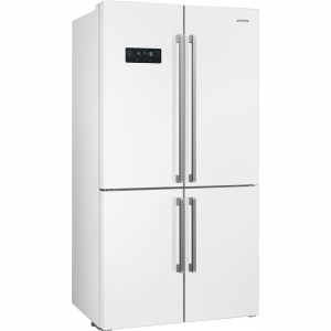 Smeg FQ60BDF отдельностоящий 4-х дверный холодильник SIde-by-side, No-Frost,белый глянцевый
