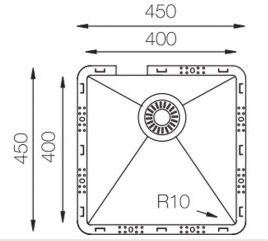 TopZero TZ RS400 GOLD ROSE кухонная мойка