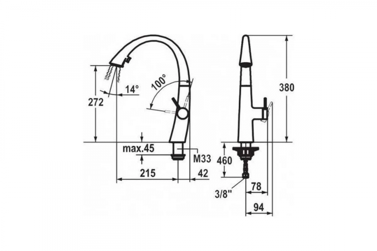 Franke KWC ZOE сталь смеситель