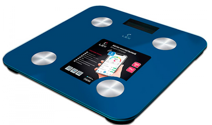 Lex LXBS 9012 синие весы напольные