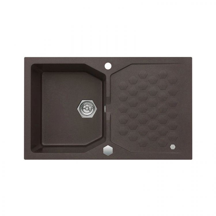 Alveus SENSUAL 30 GRANITAL+ CHOCOLATE-G03M 850x520x200 1x кухонная мойка