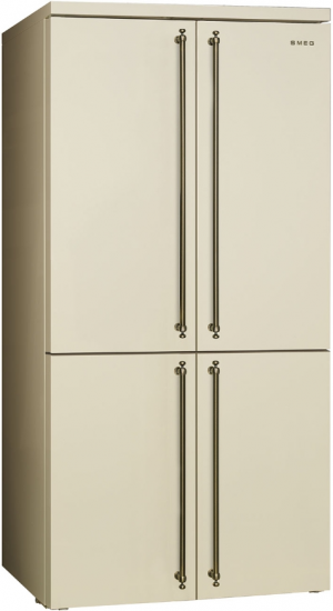 Smeg FQ60CPO5 отдельностоящий 4-х дверный холодильник Side-by-side