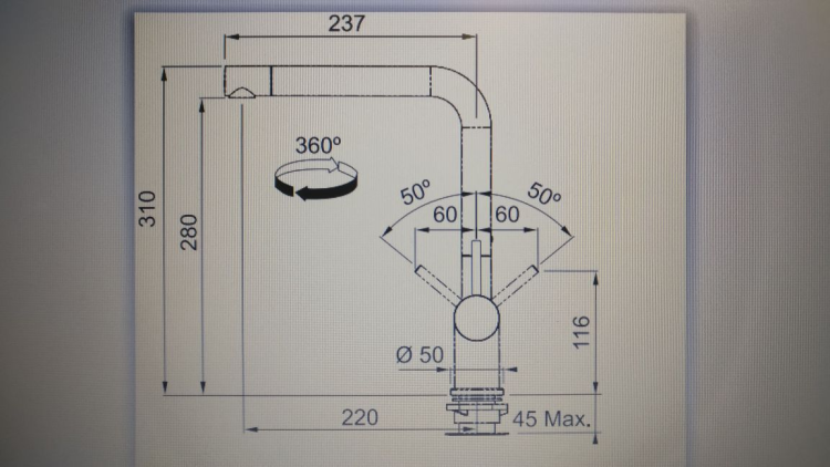 Franke Active Plus миндаль смеситель