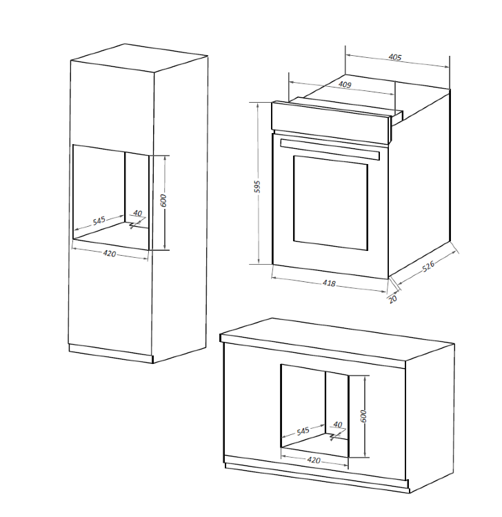 Maunfeld EOEM516W духовой шкаф электрический