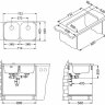 Alveus DUO 30 SAT-90 752X440 2X1127257 кухонная мойка