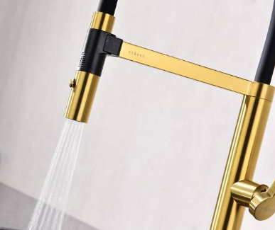 Paulmark LEADER брашированное золото смеситель