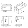Alveus PURE 40R KMB 90 790X5251X правая в ком. кухонная мойка