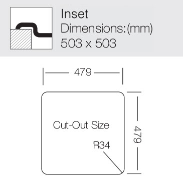 TopZero COP503.503.GT6K мойка врезная