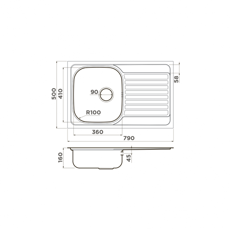 Omoikiri Kashiogawa 79-IN мойка