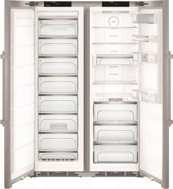 Liebherr SBSes 8773 отдельностоящий комбинированный холодильник Side-by-Side (SKBes4370+SGNes 4375)