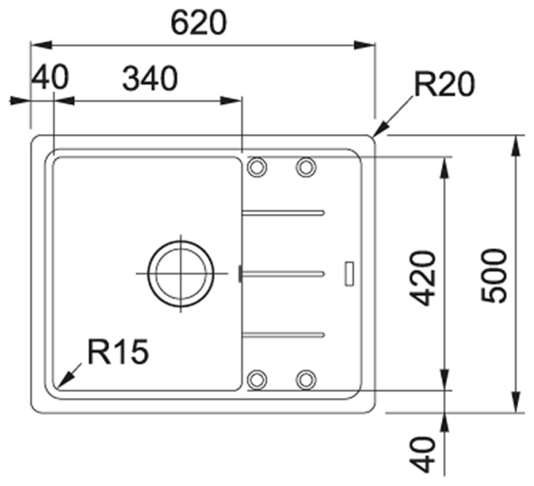 Franke BFG 611C графит мойка