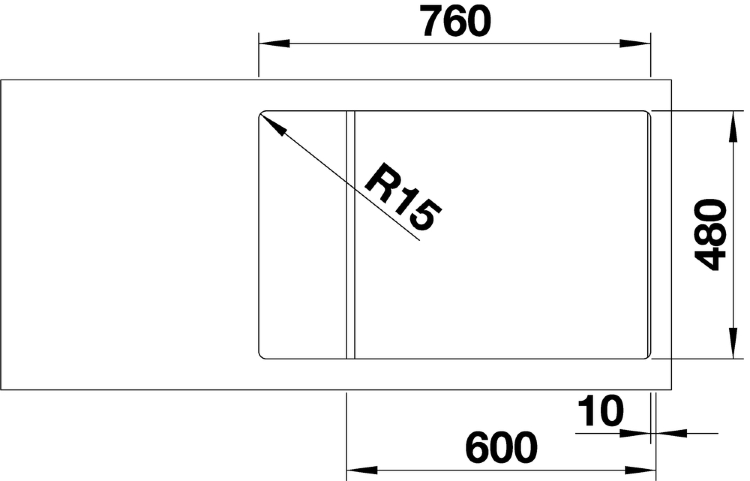 Blanco ZIA XL 6 S Compаct SILGRANIT черный мойка