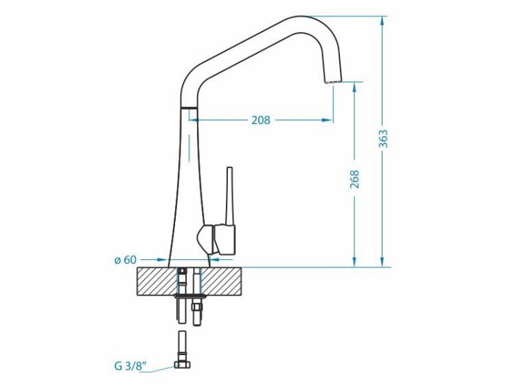 Alveus EDEN BLACK смеситель