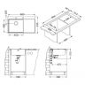Alveus PURE 50R KMB-90 860X5251X правая кухонная мойка