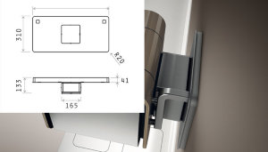 Elica KIT0038778 комплект для установки 70 CC (Back Aspiration)