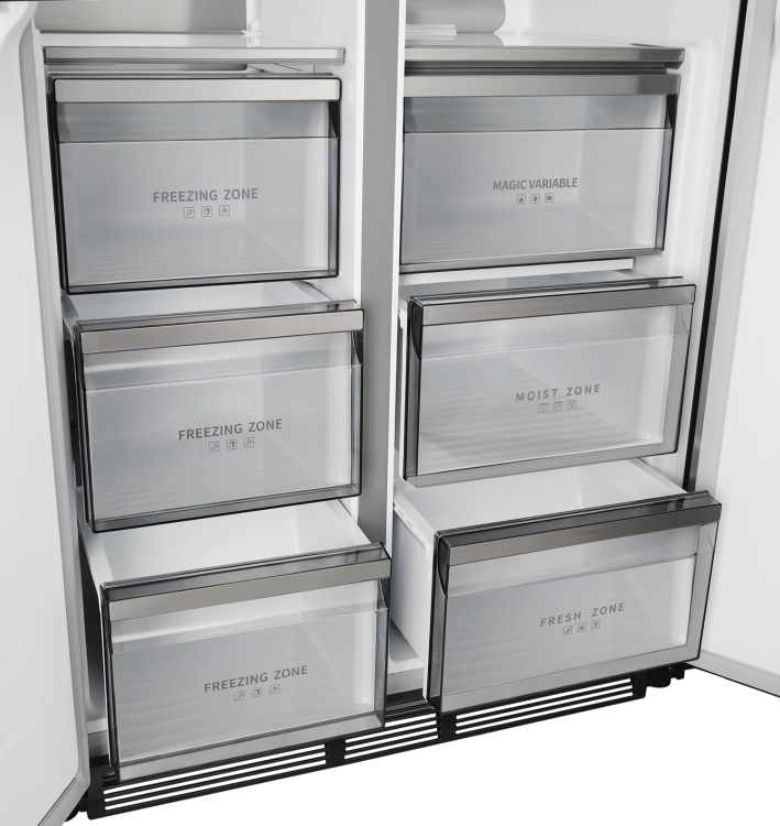 Lex LSB458StGIDBI  холодильник Side by Side