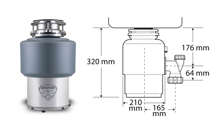Status Premium 200 измельчитель размеры
