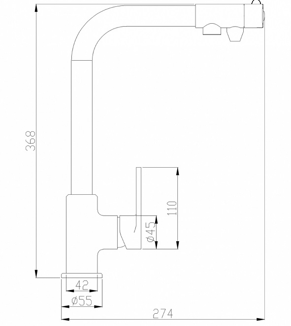 Zorg SH 572 SATIN смеситель