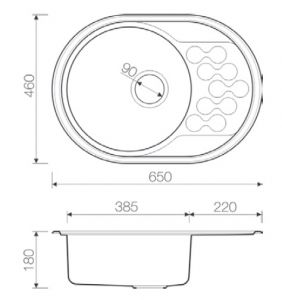 Omoikiri Kasumigaura 65-IN универсальная мойка