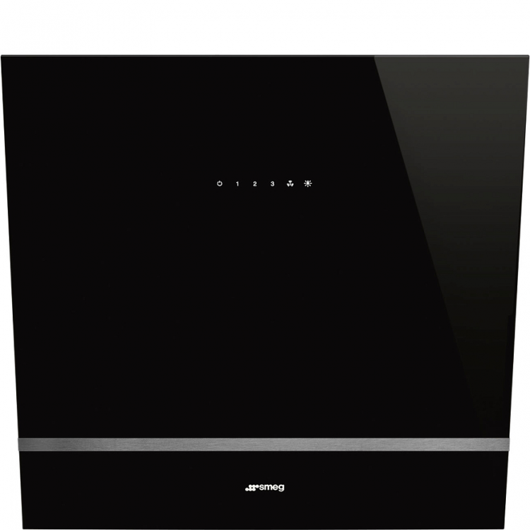 Smeg KV26N вытяжка настенная 60 см черное стекло + нержавеющая сталь