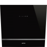 Smeg KV26N вытяжка настенная 60 см черное стекло + нержавеющая сталь