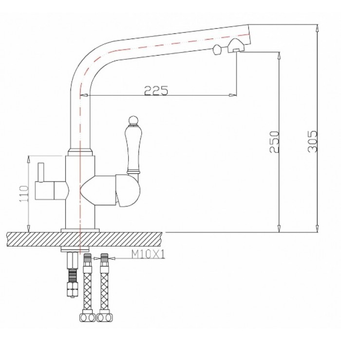 Zorg Clean Water ZR 313 YF-33-BR смеситель