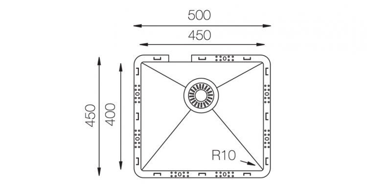 TopZero TZ RS451 кухонная мойка