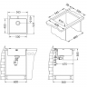Alveus PURE 70 KMB-90 565X5251X правая кухонная мойка