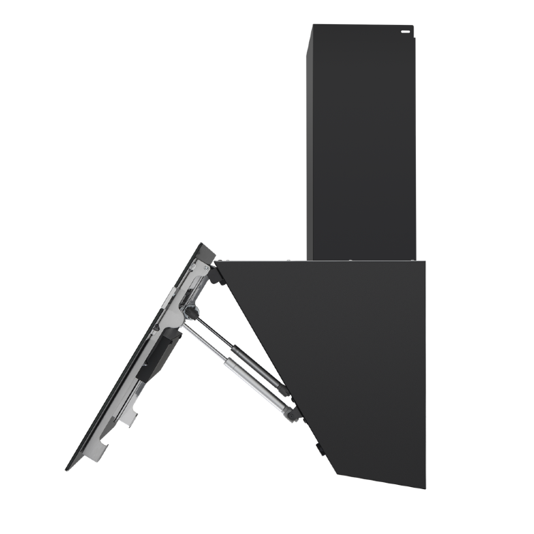 Maunfeld MEDWAY 60 Glass Black/Stripe Inox вытяжка наклонная