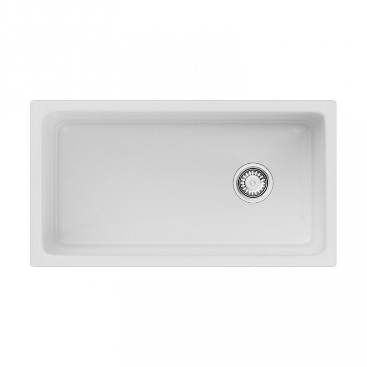 Omoikiri Tokara 88-U/I-WH Glossy Side Natceramic/белый мойка