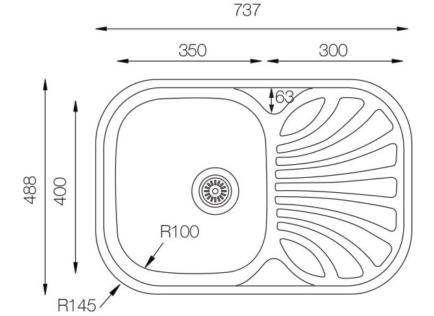 TopZero GAP737.488.GT8K мойка
