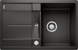 Blanco METRA 45 S-F SILGRANIT черный с клапаном-автоматом мойка