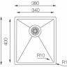 TopZero TNL 340 12К мойка нержавеющая сталь