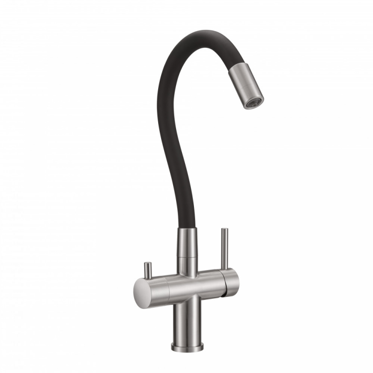 Milacio MCU.560.SSB нержавеющая сталь черный смеситель