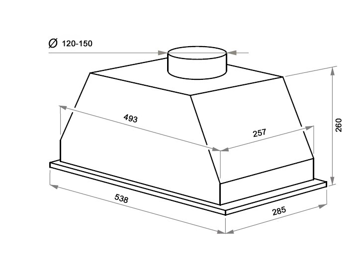 Maunfeld URANIA 53 INOX вытяжка