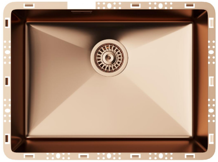 TopZero TZ RS550 GOLD ROSE кухонная мойка