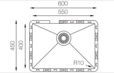 TopZero TZ RS550 GOLD ROSE кухонная мойка