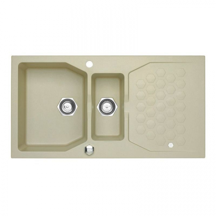 Alveus SENSUAL 70 GRANITAL+ PEBBLE-G02M 980X5201+1/2 кухонная мойка