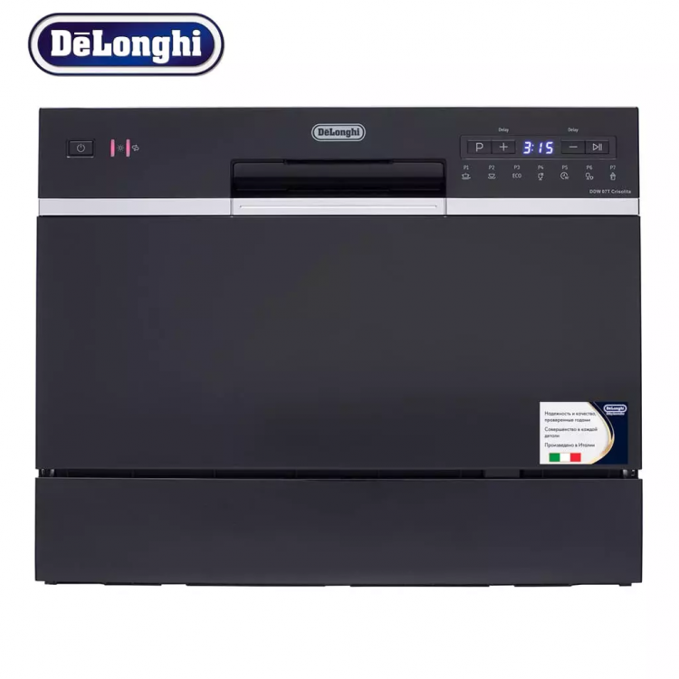 DeLonghi DDW 07T Crisolita компактная посудомоечная машина