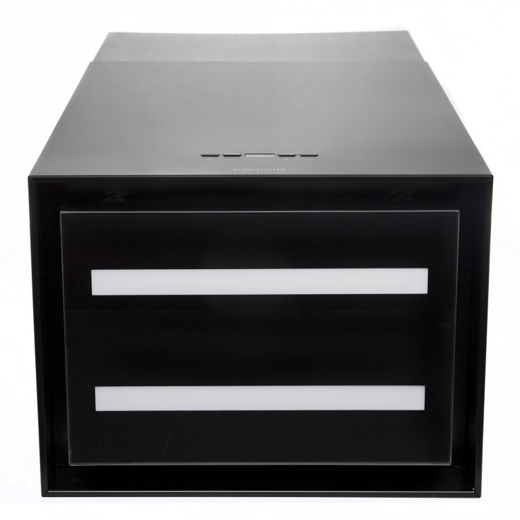 Konigin Geometry Black/Black Glass вытяжка