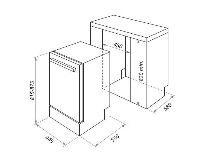 Maunfeld MLP-08 I встраиваемая посудомоечная машина