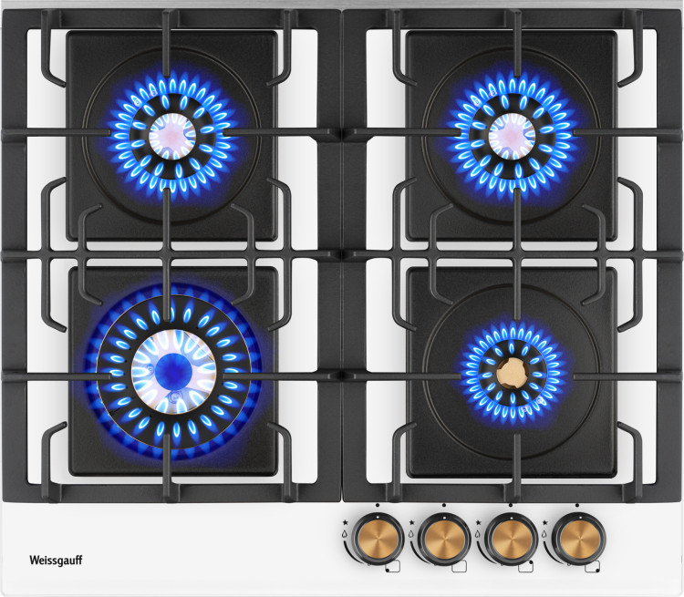 Weissgauff HGG 6445 WH Volcano Burner газовая варочная панель