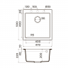 Omoikiri Bosen 47A-GB Artceramic/графит мойка