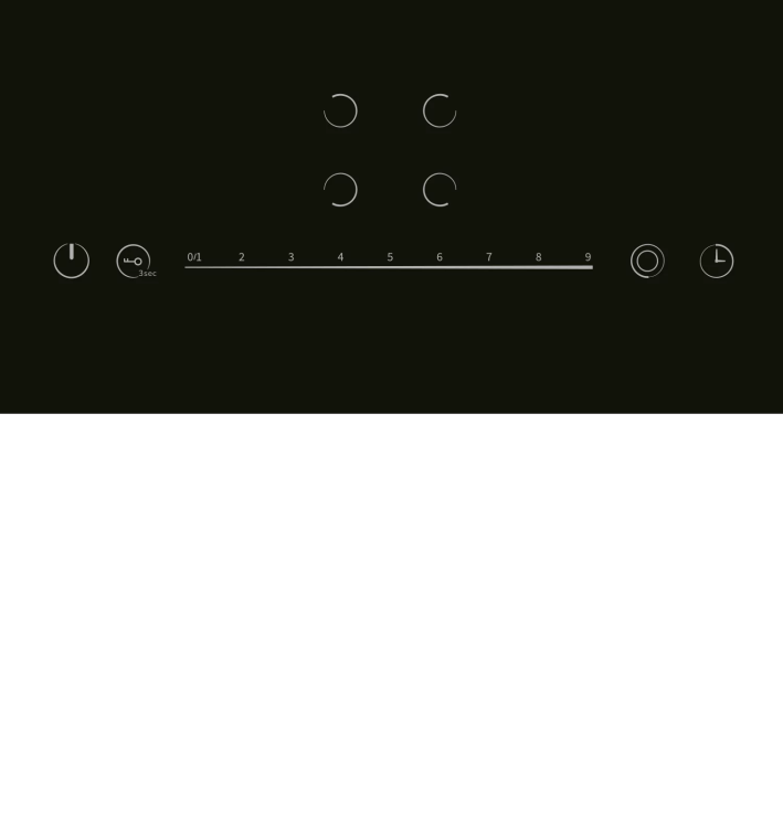 Lex EVH 642D BL электрическая варочная панель