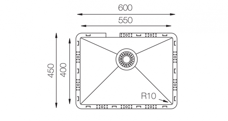 TopZero TZ RS550 кухонная мойка
